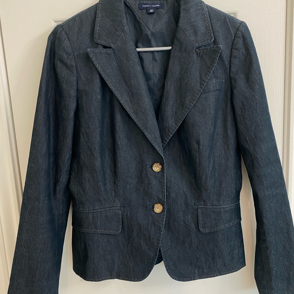 Tommy Hilfiger Dark Blue Denim Blazer